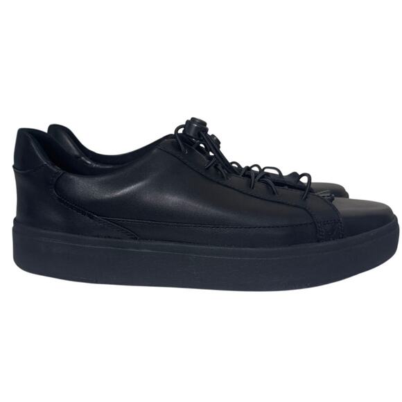 KIZIK VEGAS HANDS FREE BLACK LEATHER SNEAKERS M SZ 11.5 W 13 BLACK NWOB COMFORT - Picture 1 of 8